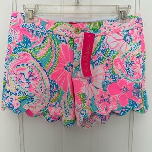 NWT Lilly Pulitzer Buttercup Shorts in Flock Full of Fun Sz 0